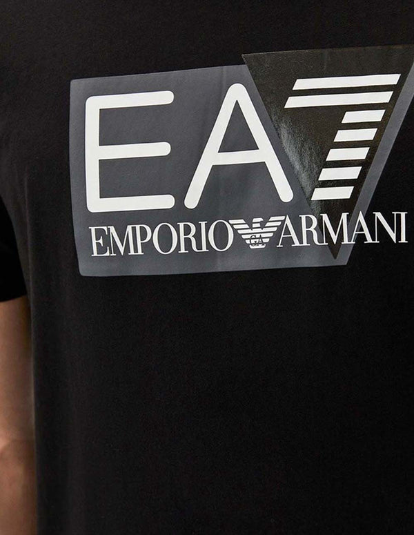 Camiseta Emporio Armani EA7 con Logo Negra Hombre