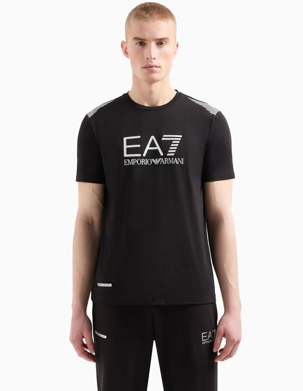 Camiseta Emporio Armani EA7 7 Lines Negra Hombre