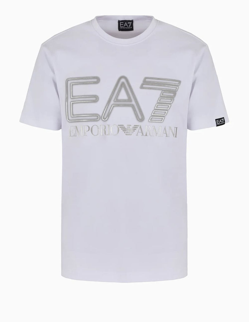 Camiseta Emporio Armani EA7 Logo Series Blanca Hombre
