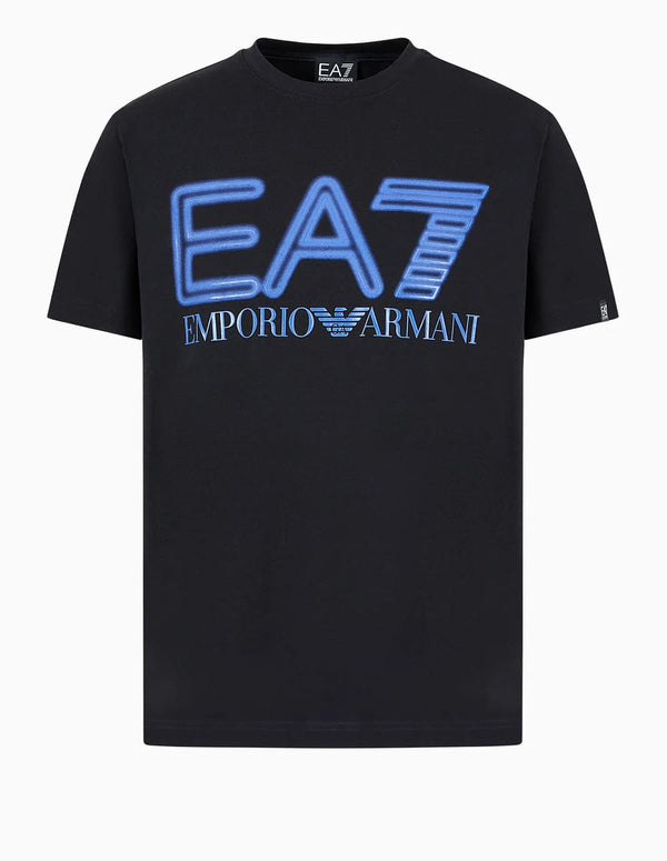 Camiseta Emporio Armani EA7 Logo Series Negra Hombre