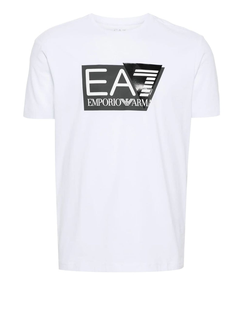 Camiseta Emporio Armani EA7 con Logo Blanca Hombre