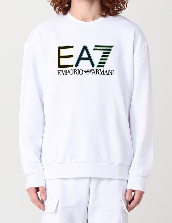 Sudadera Emporio Armai EA7 con Logo Blanca Hombre