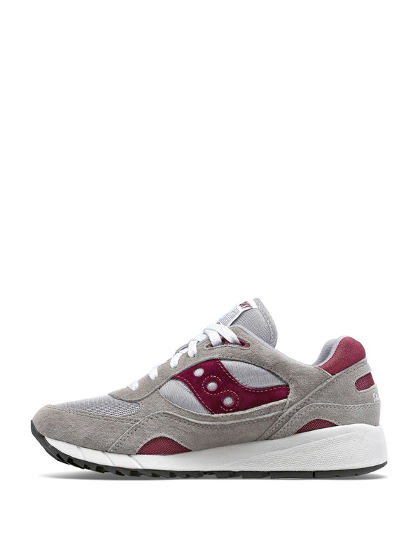 Saucony Shadow 6000 Gray and Burgundy Men