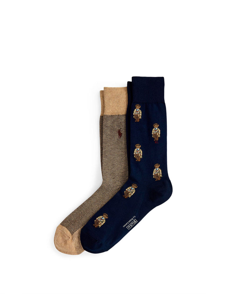Calcetines Polo Ralph Lauren Polo Bear 2 Pack Multicolor Hombre