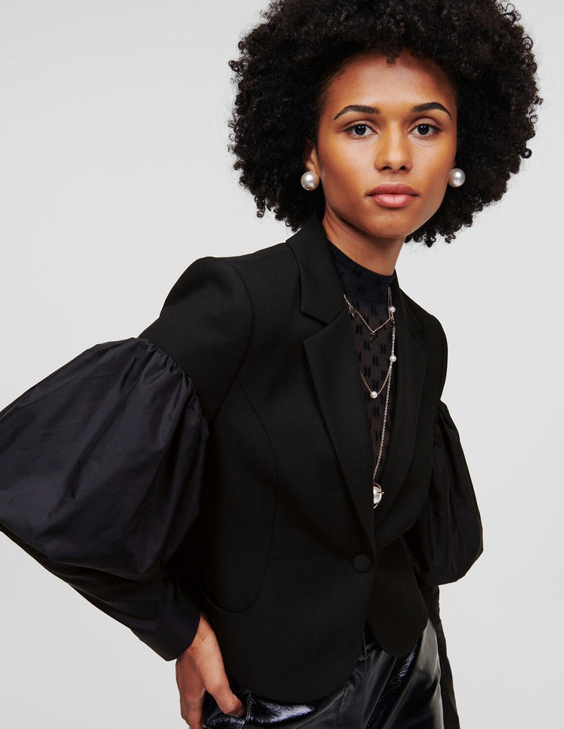 Karl Lagerfeld Handpicked By Hum Kin Blazer Black Women