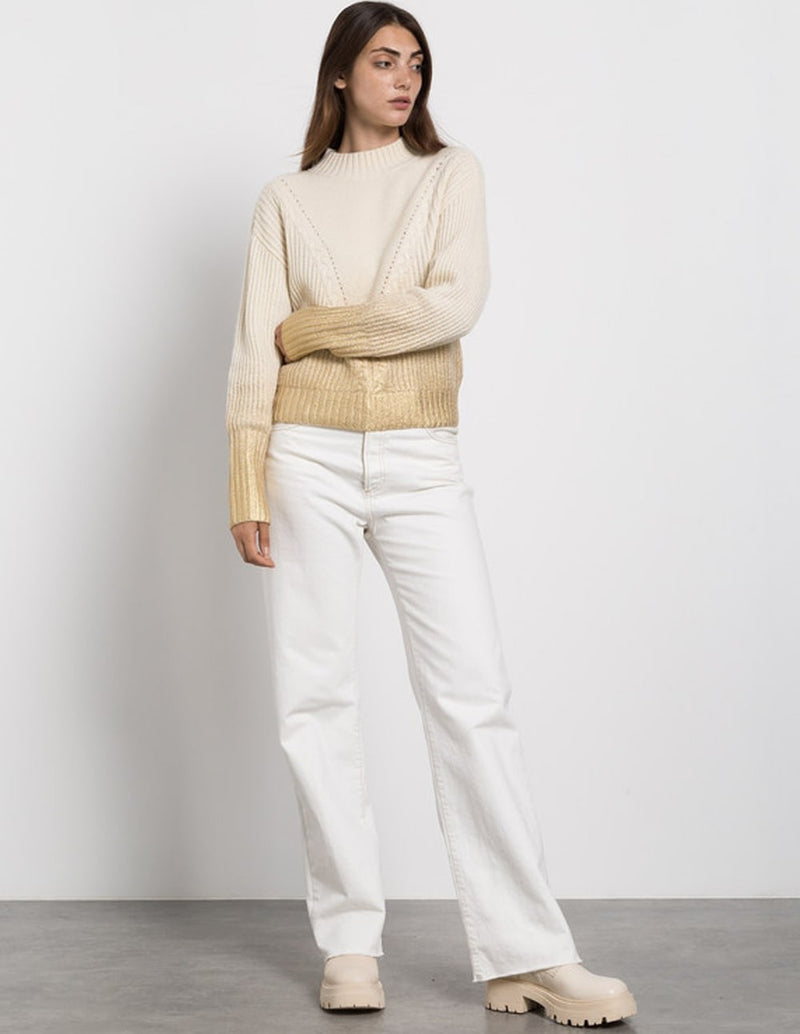TWINSET Sweater with Beige Gradient Effect Woman
