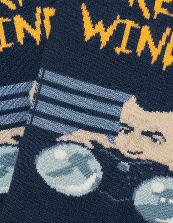 Jimmy Lion Hitchcock Rear Window Blue Socks Unisex