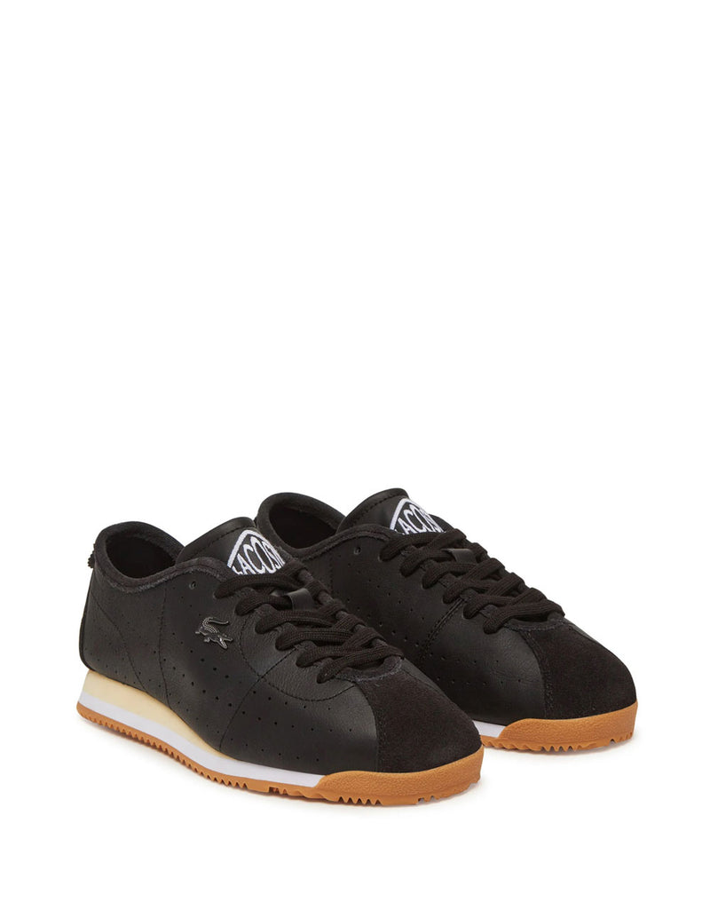 Lacoste Club-Low Leather Negras Mujer