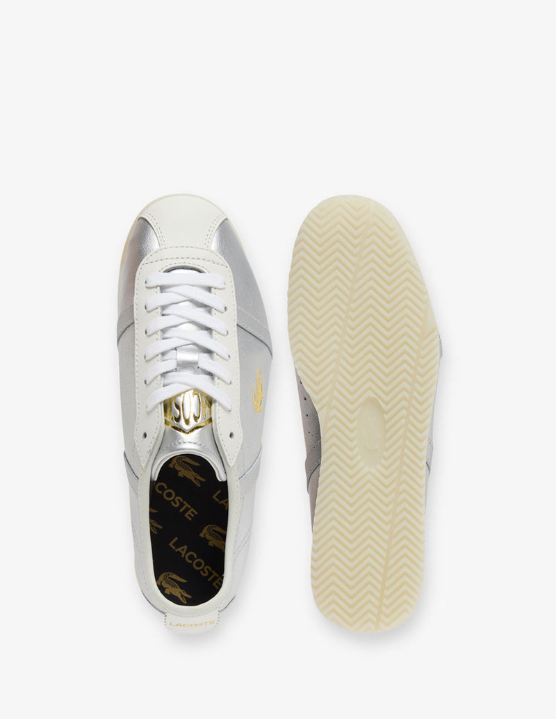 Lacoste Club-Low Plateadas Mujer