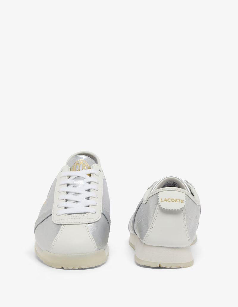 Lacoste Club-Low Plateadas Mujer