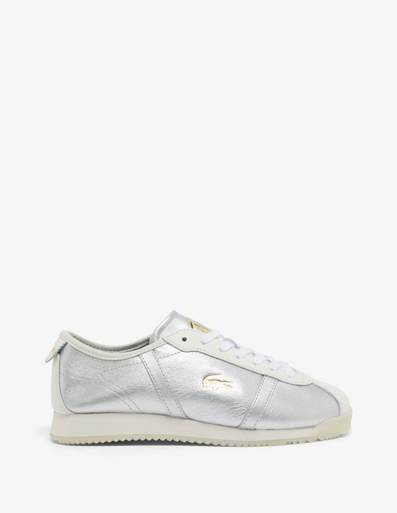 Lacoste Club-Low Plateadas Mujer