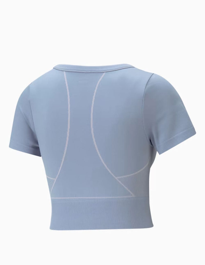 Camiseta Puma Formknit Seamless Baby Training Azul Mujer