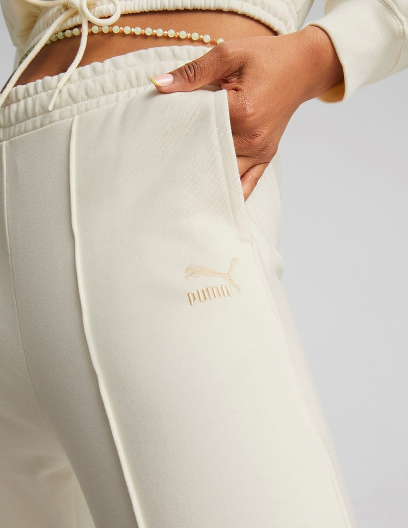 Pantalón Puma Classics Stright Blanco Mujer