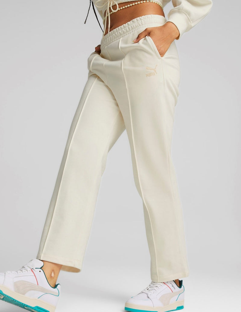 Pantalón Puma Classics Stright Blanco Mujer