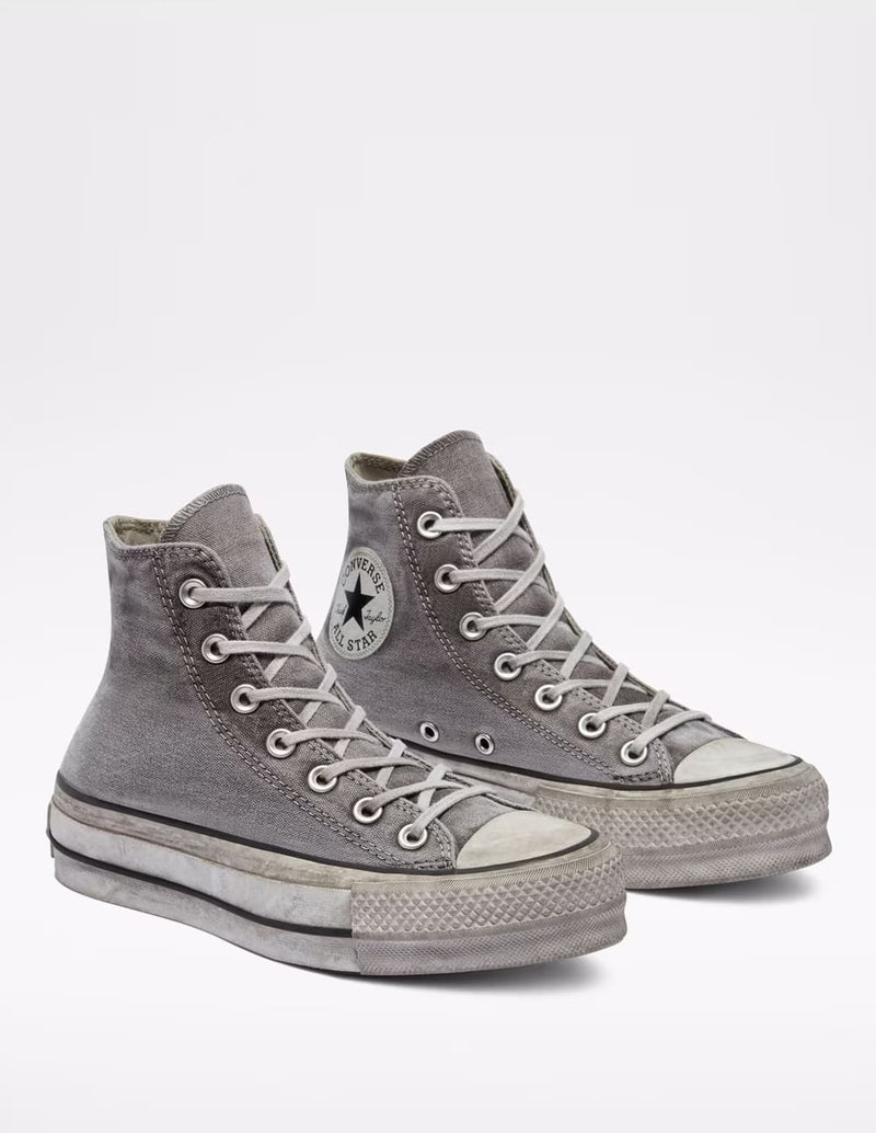 Converse Chuck Taylor All Star Platform Smoked Canvas Grises Unisex