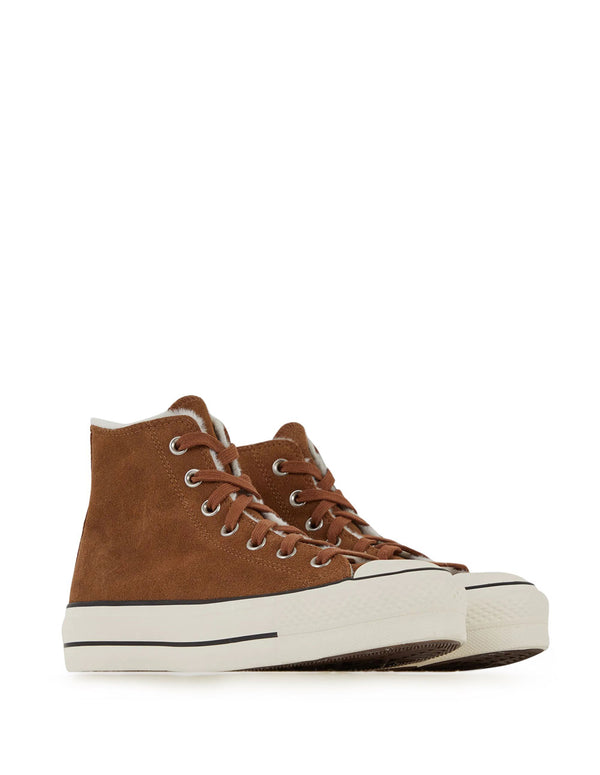 Converse Chuck Taylor All Star Lift Hi Marrones Mujer