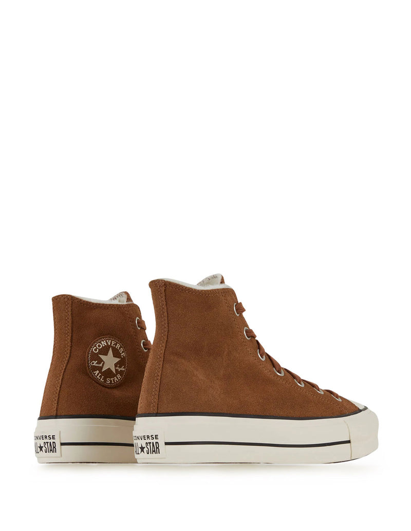 Converse Chuck Taylor All Star Lift Hi Marrones Mujer