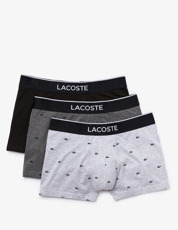 Boxer Lacoste con Logo Pack de 3 Multicolor Hombre