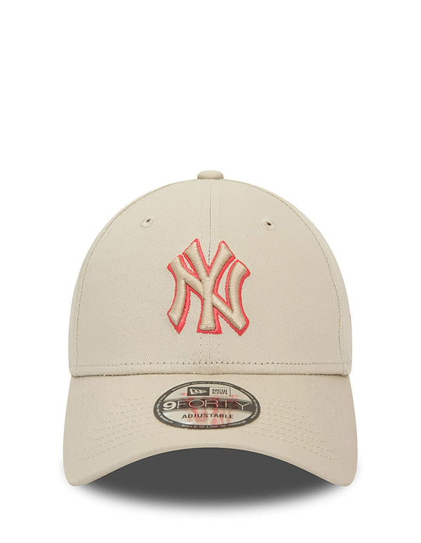 Gorra New Era New York Yankees MLB Team Outline Beige Unisex