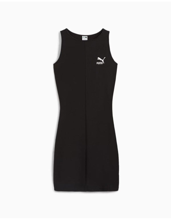 Vestido Puma de Canalé Negro Mujer