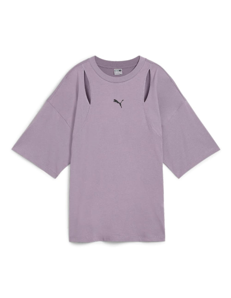 Camiseta Puma Dare To Oversized Cut-Out Morada Mujer