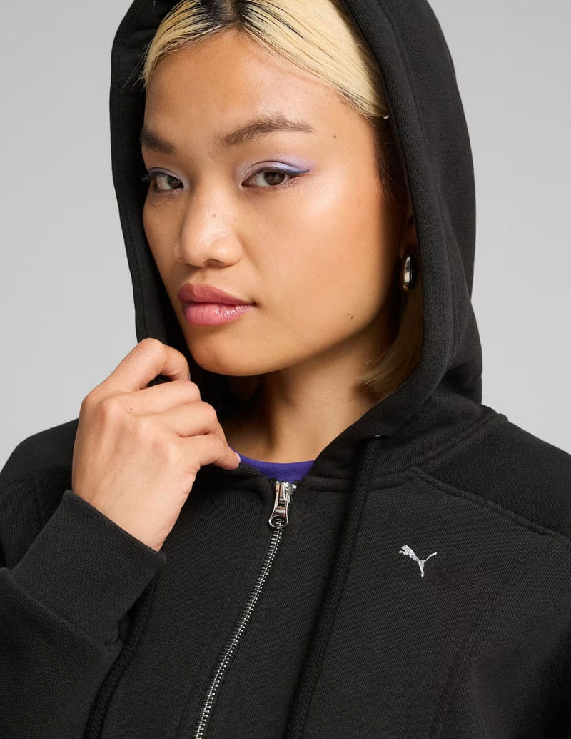 Sudadera con Capucha Puma The Fast Race Negra Mujer