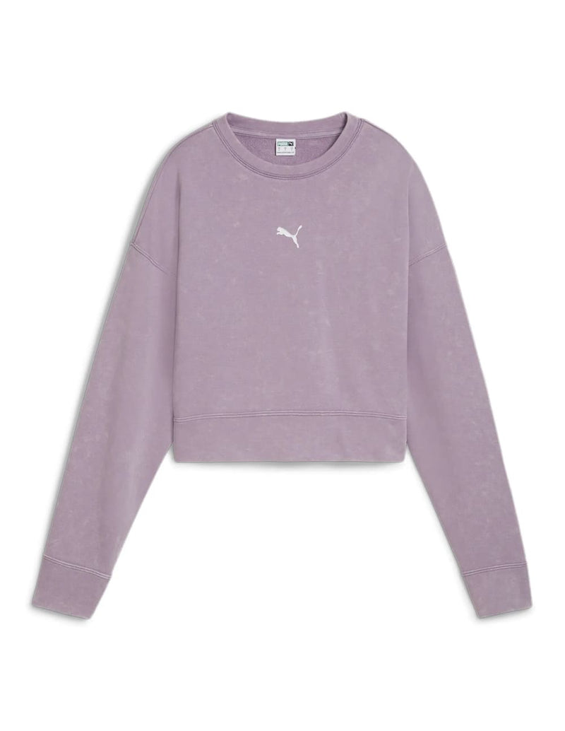 Sudadera Puma Dare To Efecto Lavado Morada Mujer