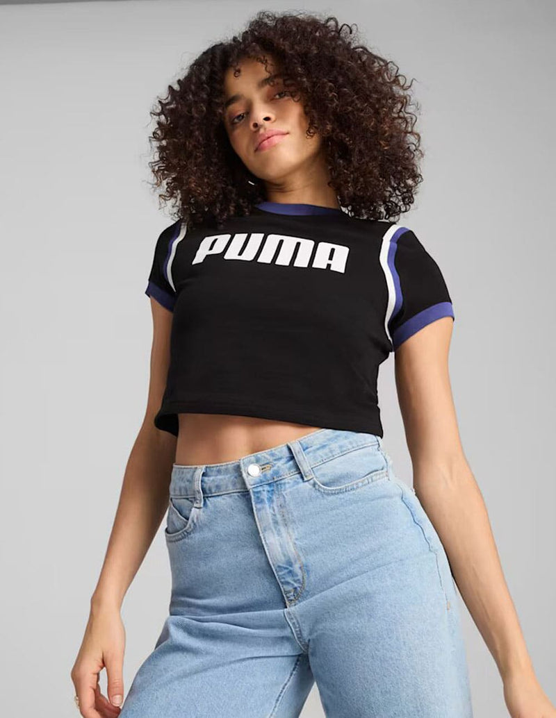 Camiseta Futura Puma Archive Negra Mujer