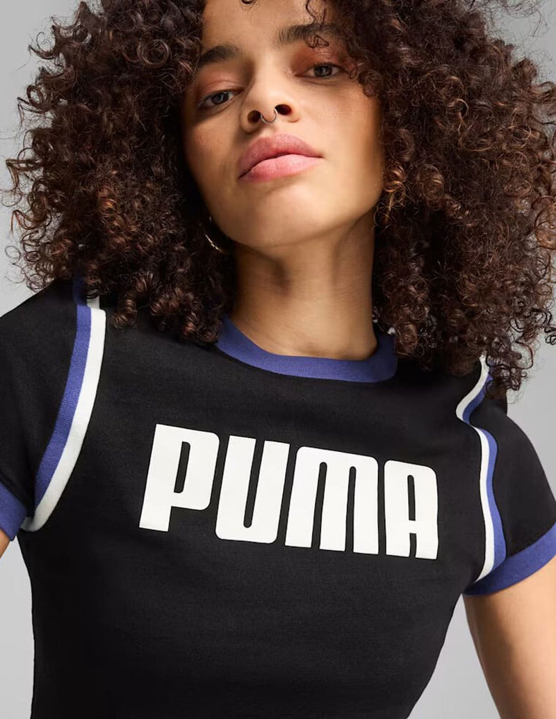 Camiseta Futura Puma Archive Negra Mujer