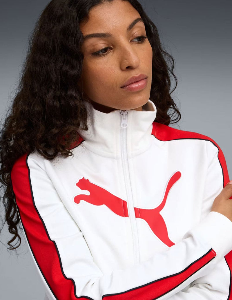 Chaqueta Puma Future Archive T7 Blanca y Roja Mujer