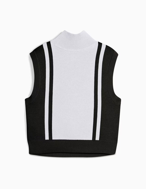 Camiseta Puma Future Archive de Punto Negra y Blanca Mujer