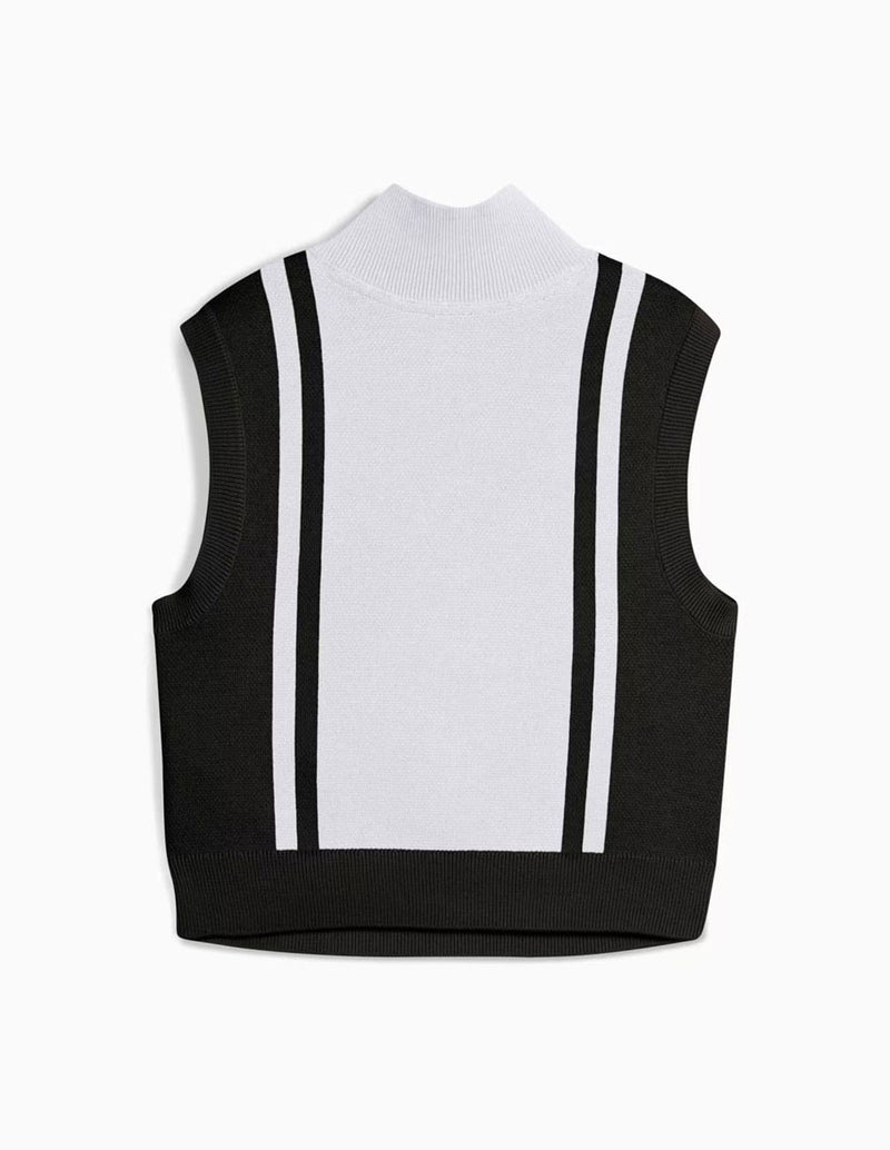 Camiseta Puma Future Archive de Punto Negra y Blanca Mujer