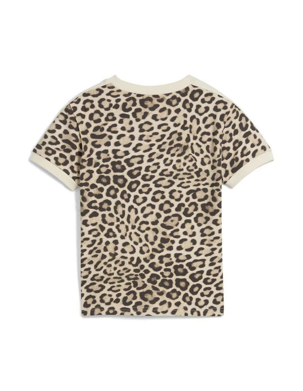 Camiseta Puma T17 Leo Luxe Estampada Multicolor Mujer