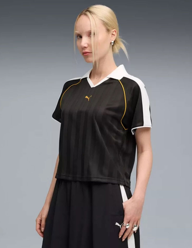Camiseta Puma T7 Relaxed Negra Mujer