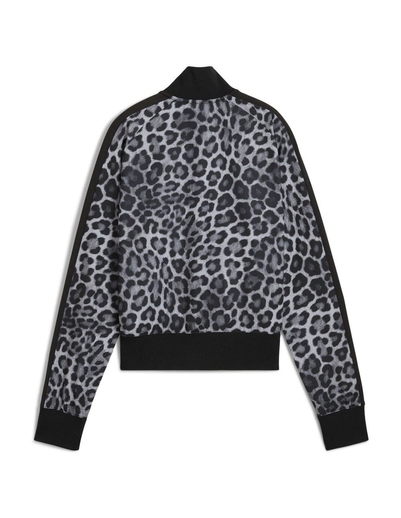 Chaqueta Puma T7 Leo Luxe Estampada Negra Mujer