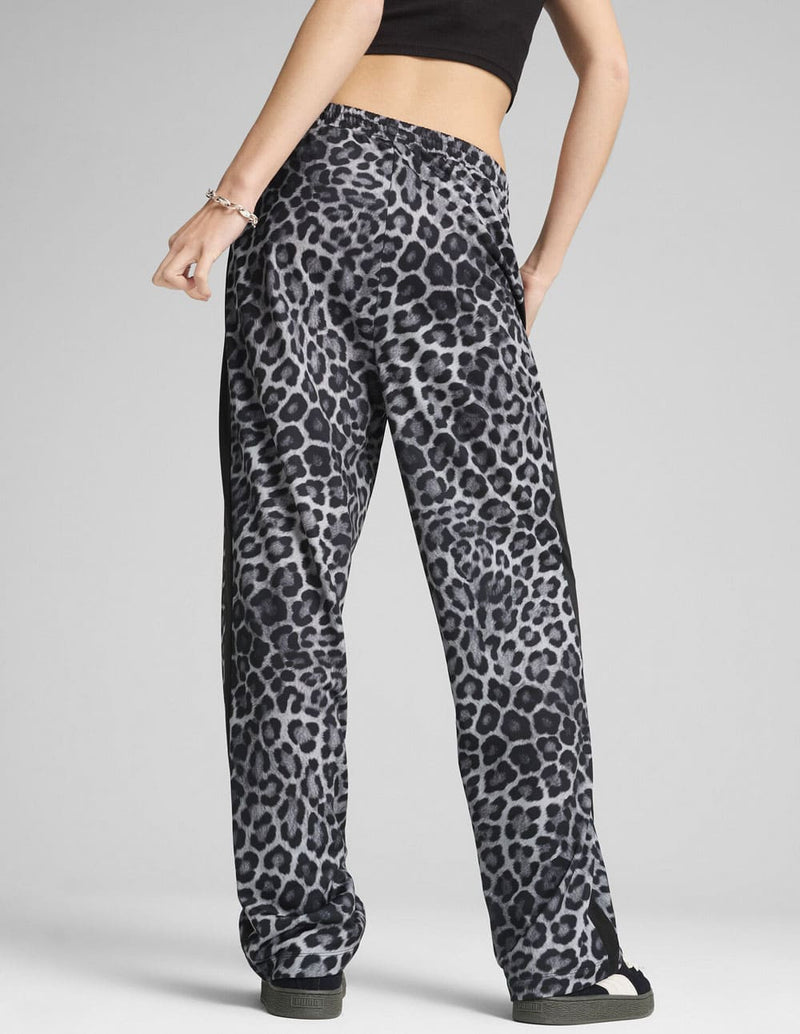 Pantalón Puma T7 Leo Luxe Estampado Negra Mujer