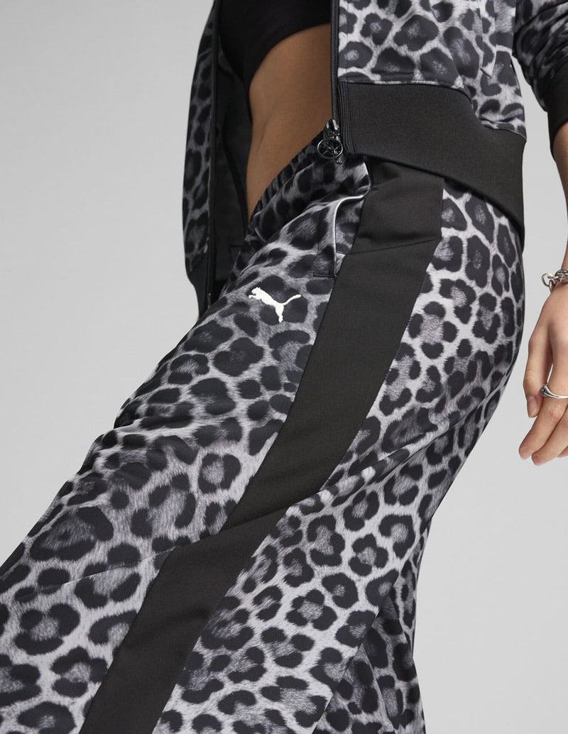 Pantalón Puma T7 Leo Luxe Estampado Negra Mujer