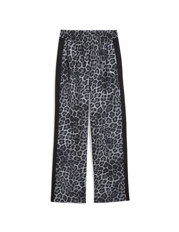 Pantalón Puma T7 Leo Luxe Estampado Negra Mujer