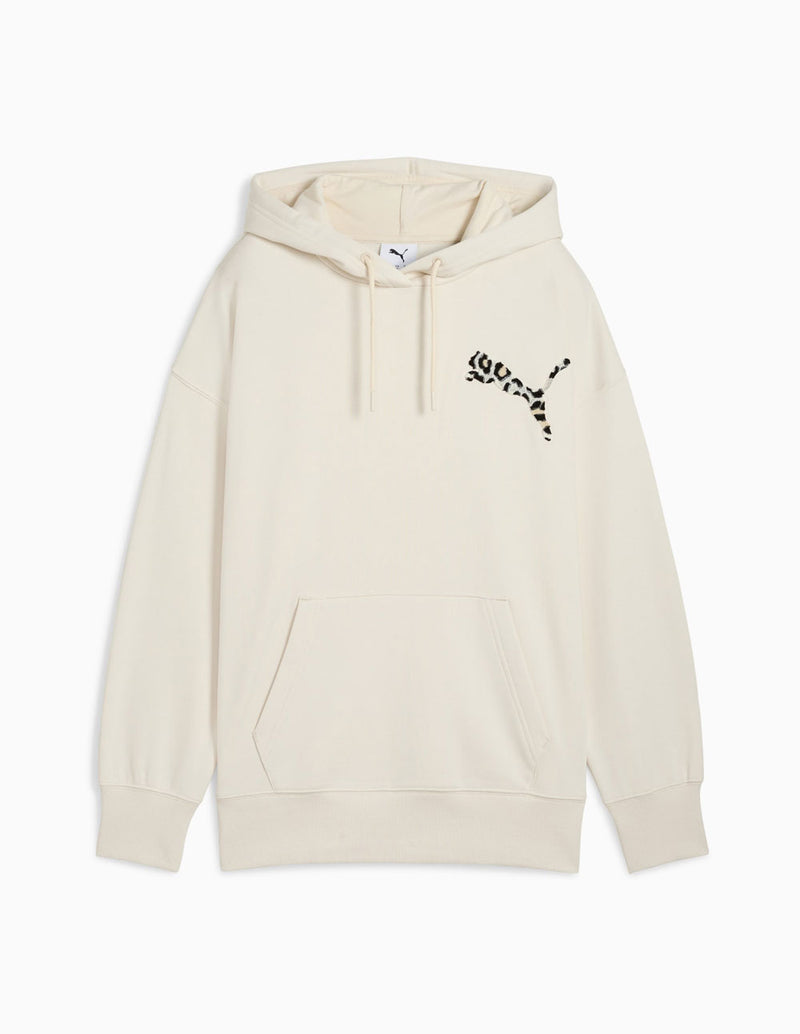 Sudadera con Capucha Puma Leopard Beige Mujer