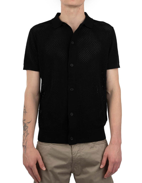 Camisa Karl Lagerfeld con Logo Negra Hombre