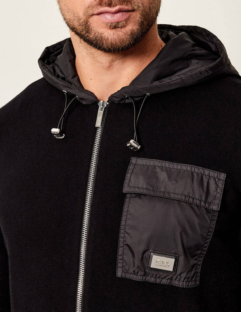 Chaqueta Karl Lagerfeld con Logo Negra Hombre