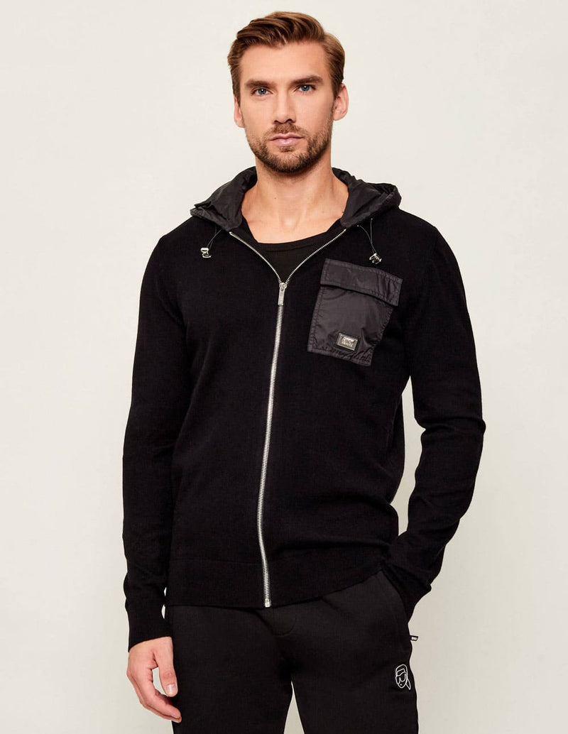 Chaqueta Karl Lagerfeld con Logo Negra Hombre