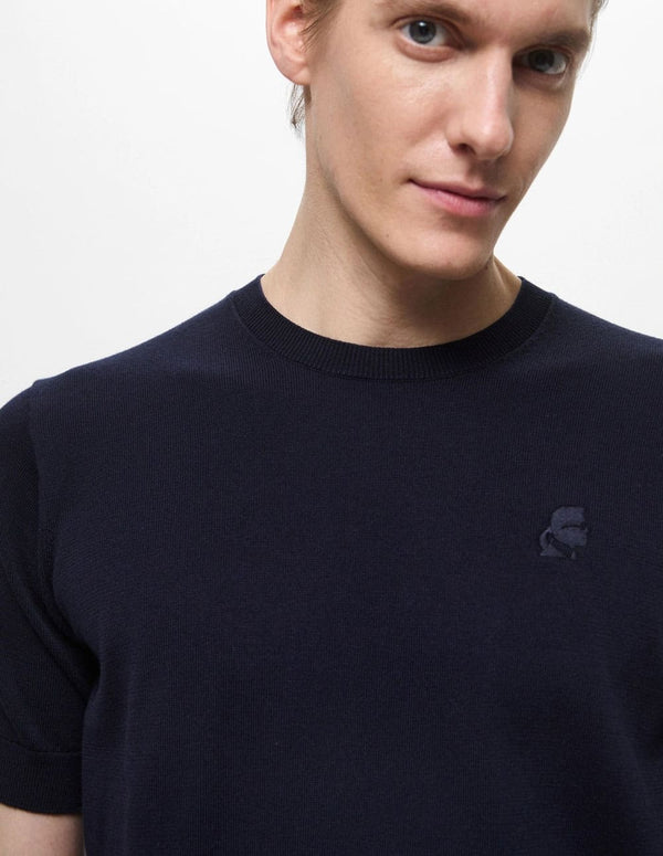 Jersey Karl Lagerfeld de Manga Corta Azul Hombre