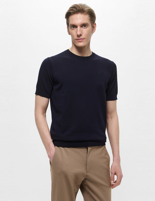 Jersey Karl Lagerfeld de Manga Corta Azul Hombre