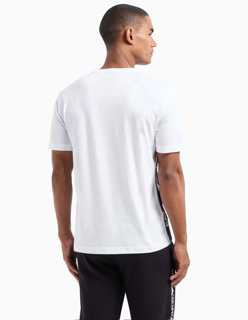 Camiseta Emporio Armani EA7 Logo Series Blanca Hombre