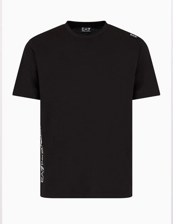 Camiseta Emporio Armani EA7 con Logo Negra Hombre