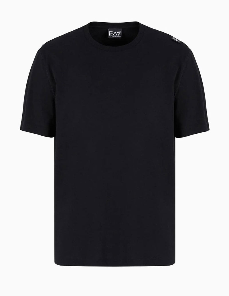 Camiseta Emporio Armani EA7 con Logo en la Espalda Negra Hombre