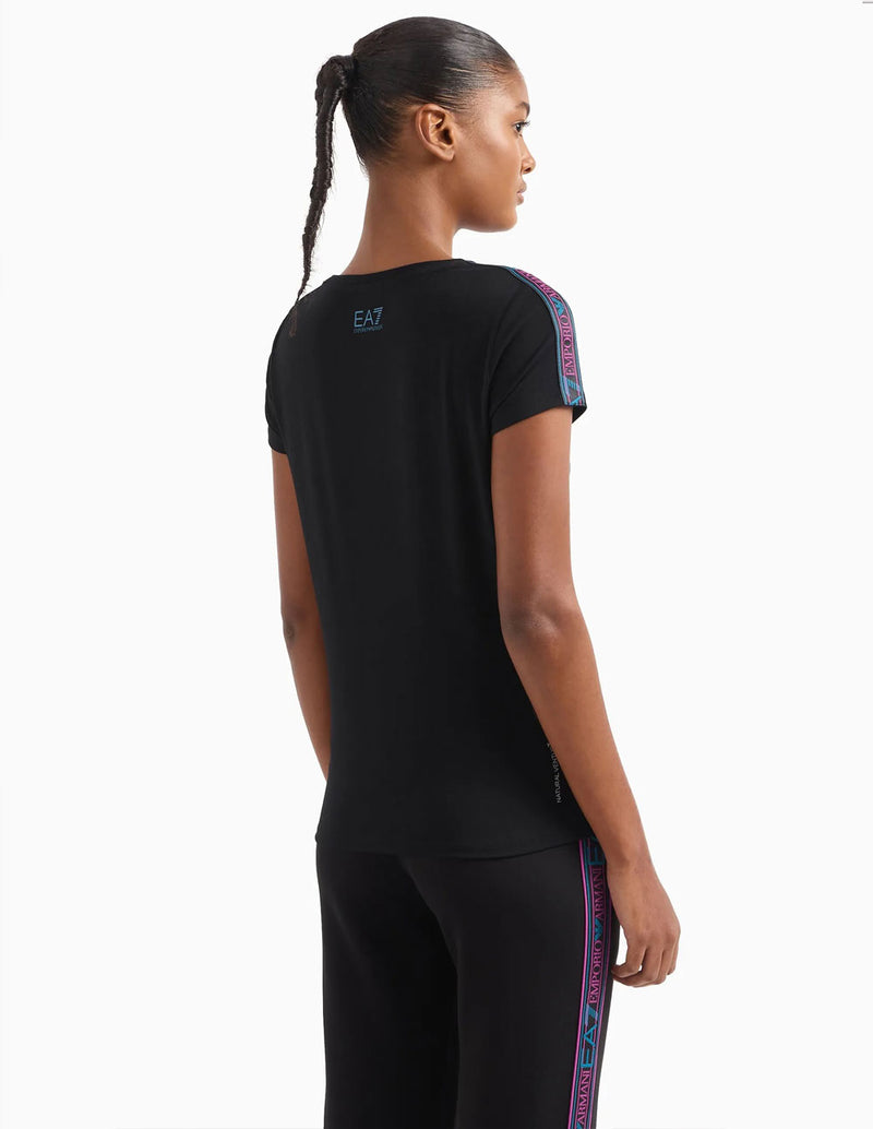 Camiseta Emporio Armani EA7 Dynamic Athlete Negra Mujer