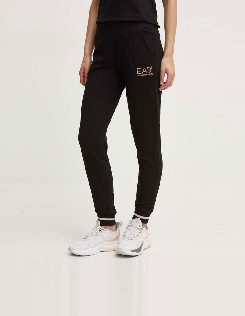 Chándal Emporio Armani EA7 con Logo Negro Mujer