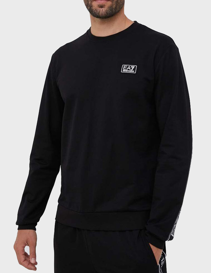 Sudadera Emporio Armani EA7 con Logo Negra Hombre